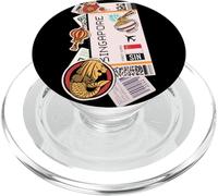 Tag aeroporto e compagnie aeree - Carta d'imbarco di Singapore PopSockets PopGrip per MagSafe