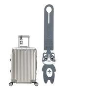 Tag bagaglio ragazzi - ID porta carte cartone animato animale | cinturino in silicone morbido, etichetta per bagagli personalizzata, design luminoso facile da macchiare, fibbia fi
