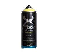 TAG Colors - G400A008 Vernice Spray per Graffiti MOONWALK YELLOW 400 ml, 1 Bomboletta Professionale per Writers e Street Artists, Smalto Full Coverage Lunga Tenuta, Finitura Opaca, 100% Made in Italy