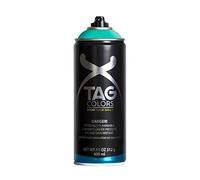 TAG Colors - G400A032 Vernice Spray per Graffiti URANUS GREEN 400 ml, 1 Bomboletta Professionale per Writers e Street Artists, Smalto Full Coverage a Lunga Tenuta, Finitura Opaca, 100% Made in Italy