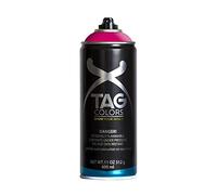 TAG Colors - G400A060 Vernice Spray per Graffiti CHAOS RED da 400 ml, 1 Bomboletta Professionale per Writers e Street Artists, Smalto Full Coverage a Lunga Tenuta, Finitura Opaca, 100% Made in Italy