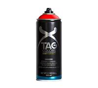 TAG Colors - G400A072 Vernice Spray per Graffiti NUCLEAR RED da 400 ml, 1 Bomboletta Professionale per Writers e Street Artists, Smalto Full Coverage a Lunga Tenuta, Finitura Opaca, 100% Made in Italy
