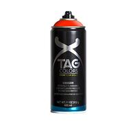 TAG Colors - G400A073 Vernice Spray per Graffiti PHOENIX RED da 400 ml, 6 Bombolette Professionali per Writers e Street Artists, Smalto Full Coverage a Lunga Tenuta, Finitura Opaca, 100% Made in Italy