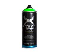 TAG Colors - G400B004 Vernice Spray per Graffiti KRYPTONIAN FLUO GREEN da 400 ml, 1 Bomboletta Professionale per Writers e Street Artists, Smalto Full Coverage, Finitura Opaca, 100% Made in Italy
