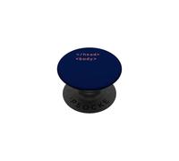 Tag corpo testa HTML Codifica sintassi Sviluppatore Web CSS Coder PopSockets PopGrip Adesivo