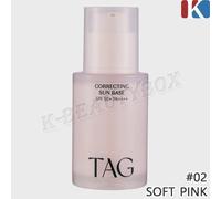 TAG Correcting Sun Base 32ml #02 Soft Pink SPF50+ PA++++ Dull skin Tone-up NUOVO