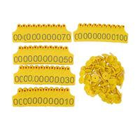 Tag del bestiame auricolare extra grandi e orecchie senza filo giallo management bestiame tpu 100pcs