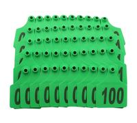 Tag del bestiame di bestiame marcatore per etichette per il bestiame di plastica per maiale tag di identificazione degli animali da bestiame di capra numerati 001-1000 verde 801-900