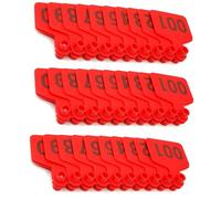 Tag del bestiame di bestiame marcatore per etichette per il bestiame di plastica per maiale tag di identificazione degli animali da bestiame di capra numerati 001-1000 rosso 101-200