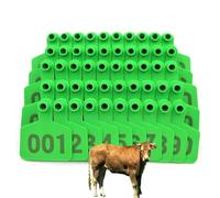 Tag del bestiame/pecore/maiale, 1-500 etichette per bestiame di plastica digitale, tag dell'orecchio di identificazione degli animali per il bestiame per una facile gestione verde Adult cattle201-300