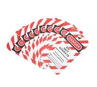 Tag di Blocco Tagout, 10PCS Double Sided Danger Non Azionare Tag Etichetta di Avvertenza di Sicurezza in PVC per Lock out Tag out, Riparazione di Apparecchiature Elettriche