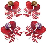 Tag di Lecca -Lecca -Lecca -Lecca del Cuore Rosso 50pcs Candy Holder Cards Candy Bomboniere per Le Forniture per Feste di Compleanno per Matrimoni di per