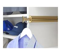 TAG Hardware Premium 14 18 Inch Long Expendible Pullout Closet Wardrobe Valet Rod Matte Gold
