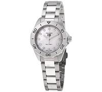 Tag Heuer Aquaracer WBP1416.BA0622, orologio da donna al quarzo con quadrante bianco madreperla e diamante, 30 mm, moderno, bianco, 30 mm, Moderno