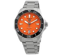 TAG Heuer Aquaracer WBP201F-BA0632 - Orologio automatico da uomo con quadrante arancione, Arancione, 43 mm, moderno