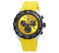 TAG Heuer Formula 1 Cronografo al quarzo quadrante giallo orologio da uomo CAZ101AM.FT8054, 43 mm, moderno