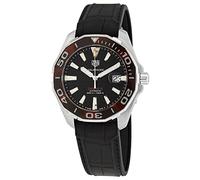 TAG Heuer orologio Aquaracer 43mm Calibre 5 nero automatico acciaio WAY201N.FT6177