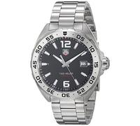 TAG Heuer Orologio da uomo WAZ1112.BA0875 Formula 1 in acciaio inox, nero, 41 mm, moderno, Nero, 41 mm, Moderno