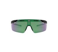 Tag Heuer Th40001i-l Occhiali Da Sole Unisex Nero Mascherina Verde