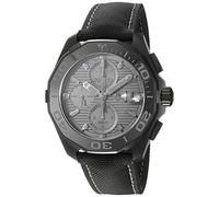 Tag Heuer uomo 43 mm nero tela banda cassa in titanio automatico cronografo CAY218B.FC6370
