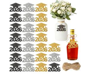 Tag Laurea, Ventiquattro pezzi di etichette luminose per biretta, decorazioni di laurea, per lezioni, scuola, barattoli, centrotavola, progetti artigianali