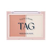 TAG Mood Blush Beam 9g #01 Bare Coral Dual Palette Glow Beam Blusher Evidenzi...