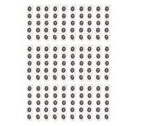 Tag NFC 30 pezzi adesivi NFC programmabili in PVC impermeabili 144 byte per telefono TagMo (Nero)