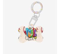 Tag per cani in acrilico carino con stampa di stile musicale doppio lato osso Shap ID tag con portachiavi per decorazioni artigianali per animali domestici