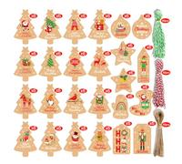 Tag regalo di Natale,150 Pezzi Etichette Regalo Natalizie Kraft, Disegni per Le Arti Fai da te Decorazione di Natale con 3 Rotoli Corda di Canapa,Pacchi Regalo di Natalizi Addobbi l'albero di Natale