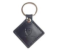Tag RFID in pelle 125khz EM4100 nero di sola lettura chiave per ingresso porta -2pcs)