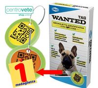 Tag Wanted → Medaglietta identificativa con QR code per Cani Gatti - No Batteria