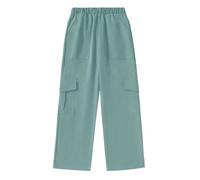 TAGAS Cargo per ragazze|Joggers per Ragazza| Cargo in cotone per ragazze |girlscargo Lower|Pantaloni rilassati (GC-55), Khakhi, 11-12 Anni