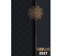 Tagesplaner 2027 1 tag 2 seiten: mit Uhrzeiten von 8.00 bis 21.30 Uhr für 365 Tage | von Januar bis Dezember 2027 | ein Monat = Seiten | A4