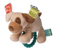 Taggies Soft Baby Rattle con anello a spillo, 6 pollici, Buddy Dog