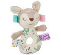 Taggies Soft Ring Baby Rattle, 15-Centimetres, Flora Fawn