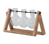 Tagli Vasi da Appendere Legno Supporto Vetro Tavolo Allevamento Supporto Fiori