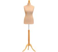 Taglia 10-12 Donna prova abiti Manichino da sarto Bust Dressmakers Display Dummy Base tripod in legno