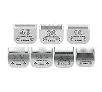 Taglia 40/30/10/7FC/5FC/4FC/3FC, set di lame staccabili in ceramica, compatibili con tagliacapelli Andis, Oster A5, Wahl serie KM10, lunghezza di taglio da 0,25 mm a 13 mm, confezione da 7