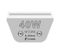 Taglia 40 W di larghezza staccabile per cani da compagnia, lunghezza di taglio 0,25 mm, compatibile con Andis, Oster A5, Wahl km10 Clippers