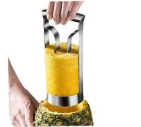 Taglia ananas, affetta ananas in acciaio inossidabile e rimuovi torsoli di frutta per cucina, anelli facili da creare ed efficiente