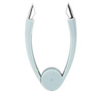 Taglia ananas e affettatrice, a forma di V, taglia ananas in acciaio inox, affetta fragole, frutta, verdura, rimozione gambo, strumento gadget da (Blu)