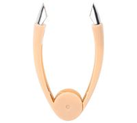 Taglia ananas e affettatrice, a forma di V, taglia ananas in acciaio inox, affetta fragole, frutta, verdura, rimozione gambo, strumento gadget da (Arancia)