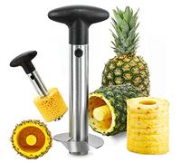 Taglia Ananas, RosyFate Affetta Ananas Acciaio Inox, Coltello Ananas, Migliorato, con Manico Antiscivolo, Taglia Frutta, per Sbucciare Tagliare e Rimuovere Il Torsolo