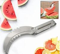 Taglia Anguria 3in1 Acciaio Inox Affetta Scava Servi Melone Cucina cocomero