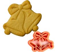 Taglia Biscotti Campanelle di Natale - Tagliabiscotti Festivo 6,4 x 8,2 cm - Stampo 3D in PLA - Idee Regalo Dolci Handmade - Instile3D