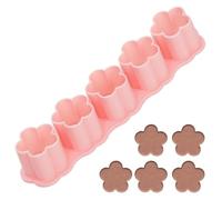 Taglia Biscotti, Mini Cracker in Plastica Formine per Biscotti per la Cottura del Cioccolato Comprese 5 Cavità (a Forma di Fiore)