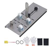 Taglia-bottiglie di vetro a 3 ruote con base antiscivolo, kit di macchina per il taglio di bottiglie di vino fai-da-te con supporto regolabile per la creazione di vasi, lampade e c