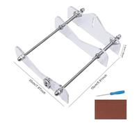 Taglia bottiglie di vetro in acciaio inox da 11/19 pezzi, kit tagliavetro fai da te con guanti/accessori di sicurezza, macchina tagliatrice for sculture in vetro(White)