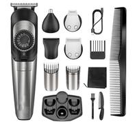 Taglia Capelli Rasoio Elettrico 5 in 1 Regola Barba Rifinitore Epilatore + Base