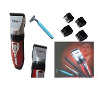 TAGLIA CAPELLI RICARICABILE RASOIO REGOLA BARBA SENZA FILI LAMA ACCIAIO SN6011